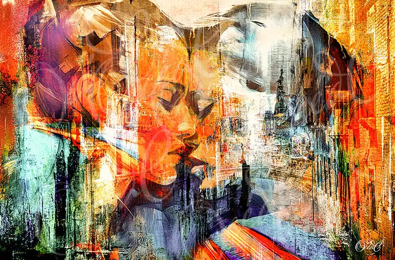 The Kiss - 50 x 70 cm