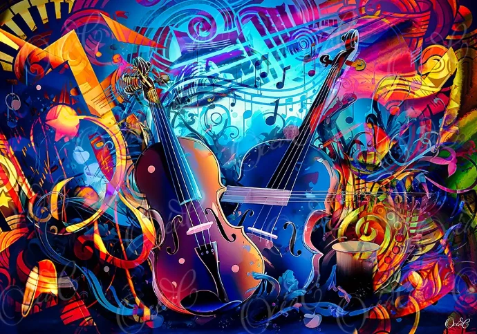 MUSIC 100 X 70 -PLUS QUE 2 DISPO